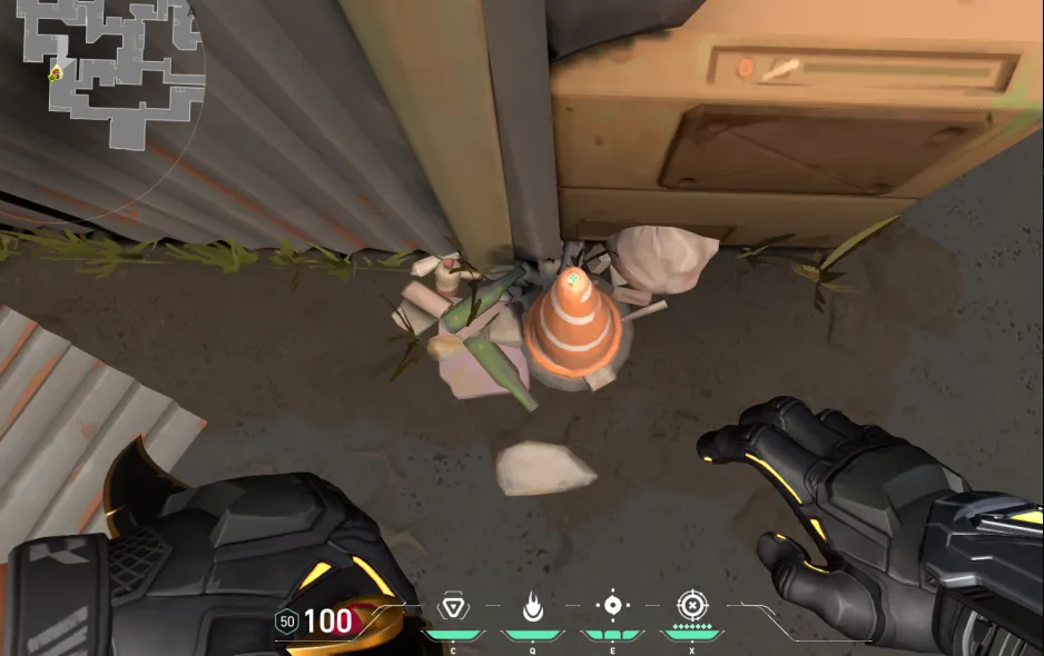 Brimstone Incendiary on Split Attack Site B — step 1 of 3: Position — where to stand