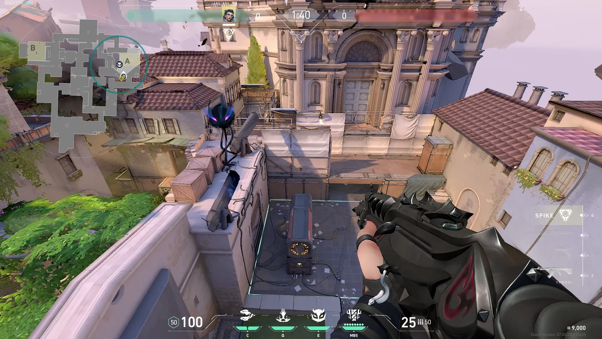 Fade Haunt on Ascent Attack Site A — step 4 of 5: Aim — line up the shot