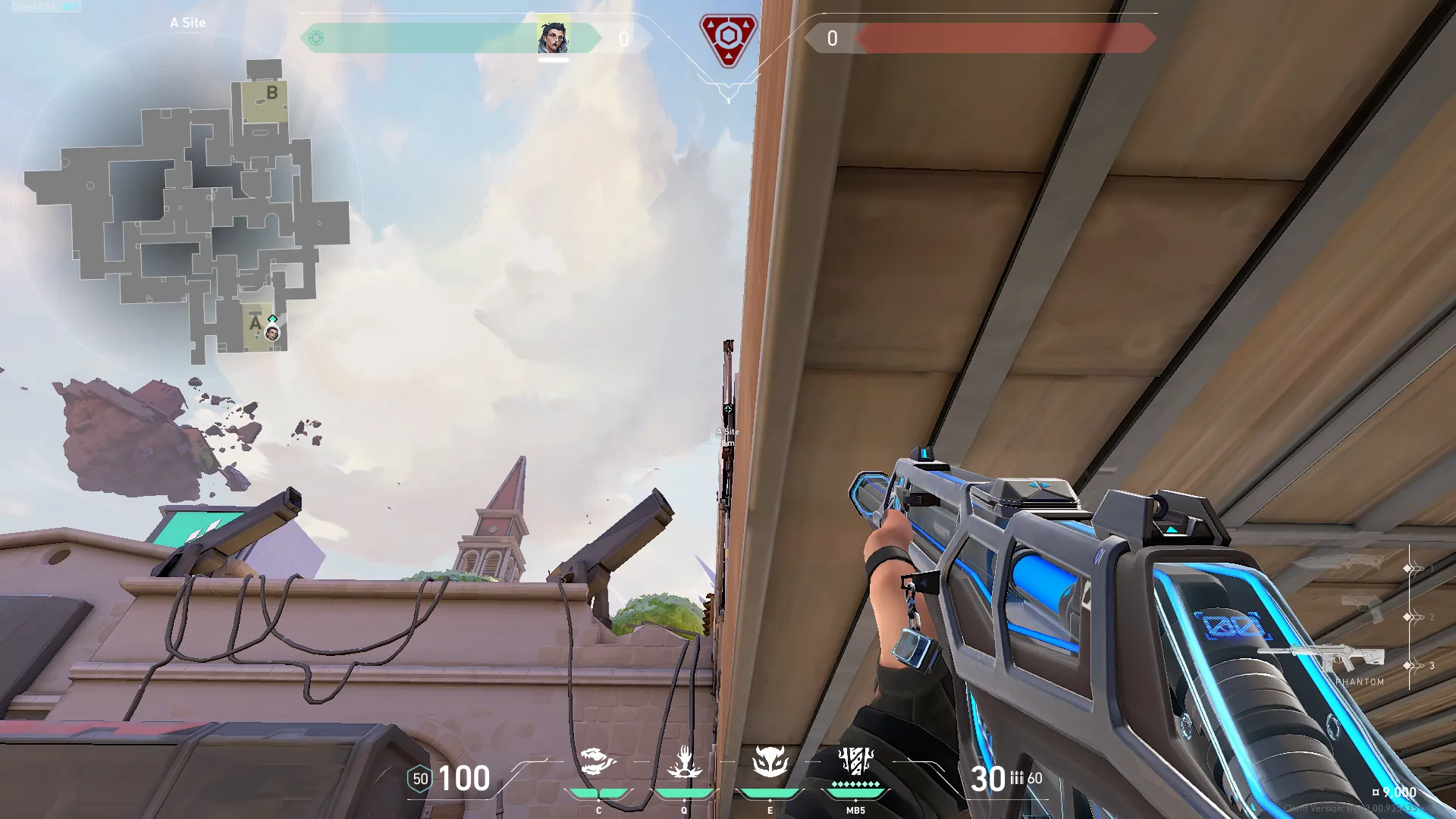 Fade Haunt on Ascent Defense Site A — step 3 of 7: Aim — line up the shot