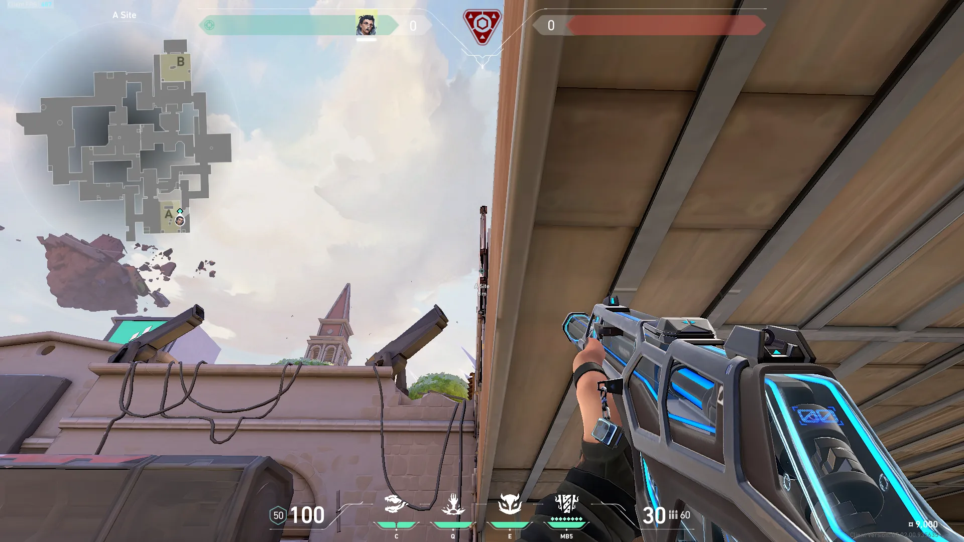 Fade Haunt on Ascent Defense Site A — step 5 of 7: Aim — line up the shot