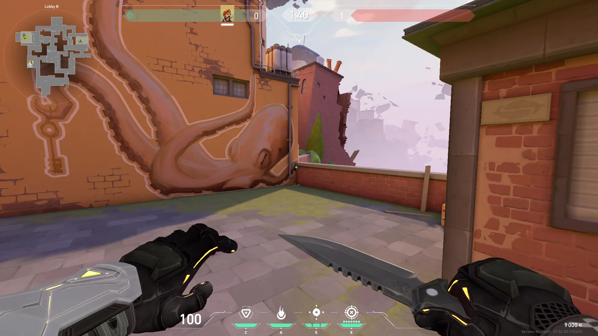 Brimstone Incendiary on Ascent Attack Site B — step 1 of 3: Position — where to stand