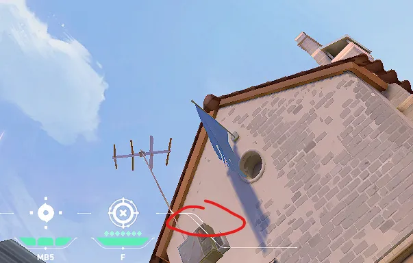 Brimstone Incendiary on Ascent Attack Site A — step 2 of 3: Aim — line up the shot