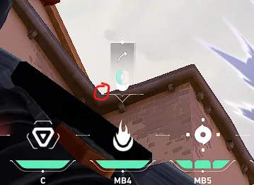 Brimstone Incendiary on Ascent Defense Site B — step 2 of 3: Aim — line up the shot