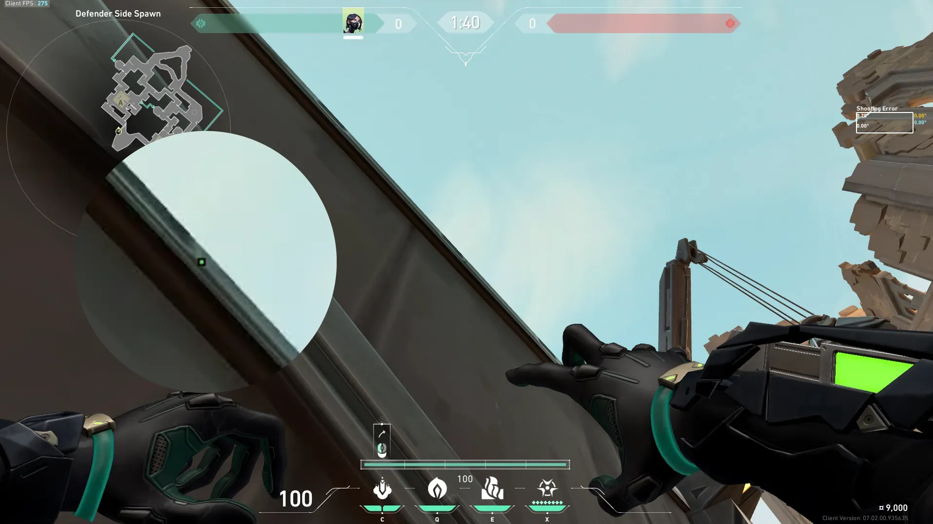 Viper Snake Bite on Bind Defense Site A — step 2 of 3: Aim — line up the shot