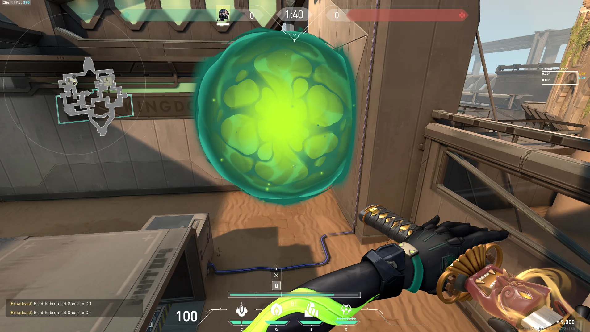 Viper Poison Cloud on Bind Attack Site B — step 3 of 3: Result