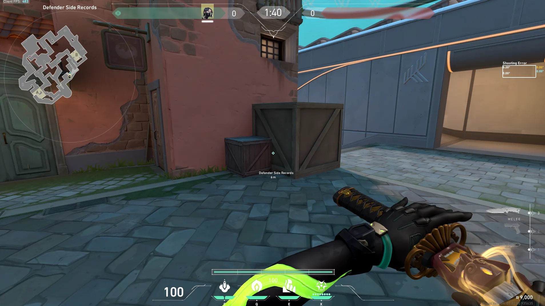 Viper Snake Bite on Pearl Defense Site A — step 1 of 3: Position — where to stand