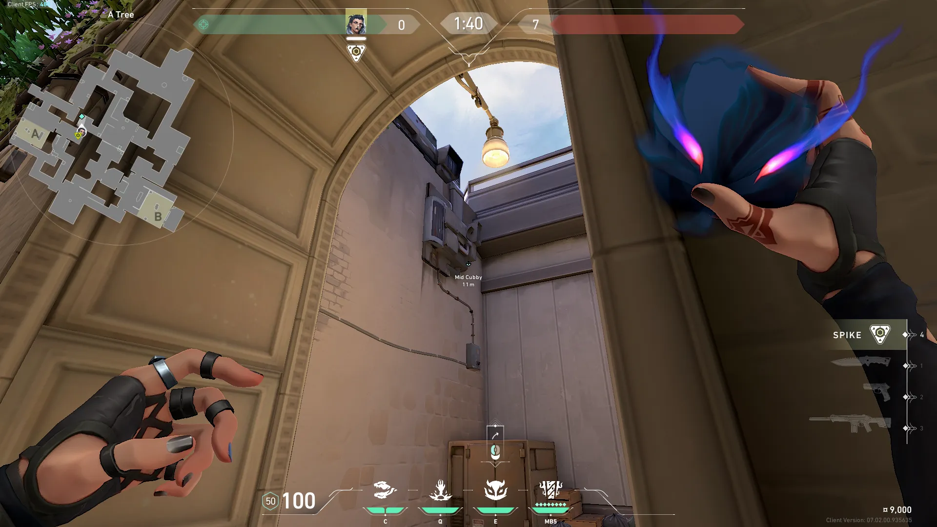 Fade Haunt on Ascent Defense Site A — step 2 of 4: Aim — line up the shot