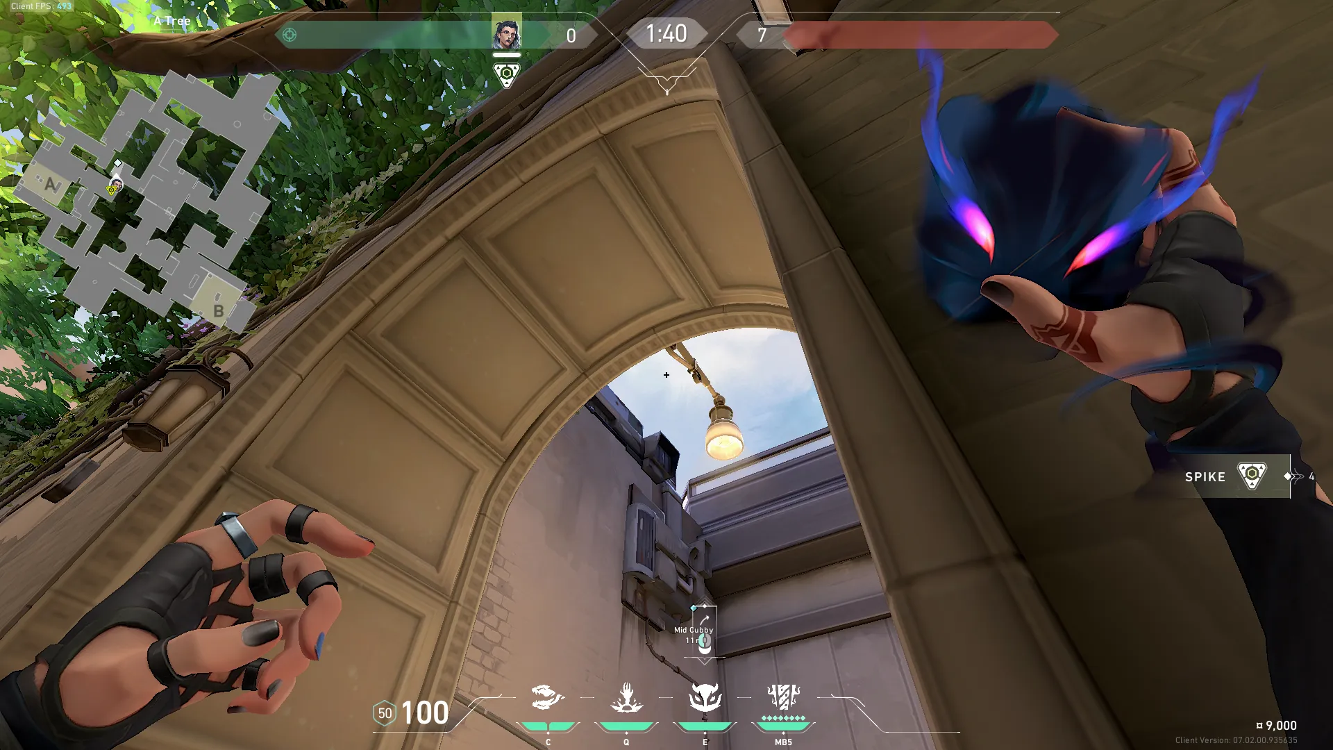 Fade Haunt on Ascent Defense Site A — step 3 of 4: Aim — line up the shot