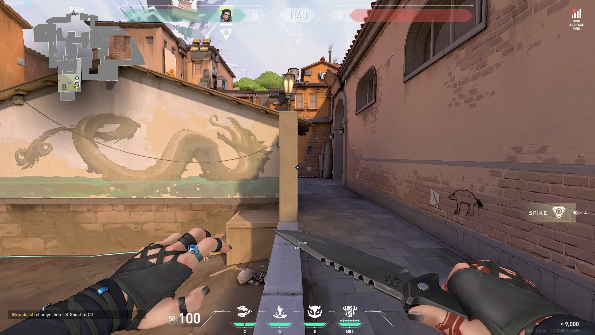 Easy B Main Wallbang Eye — Fade lineup on Ascent