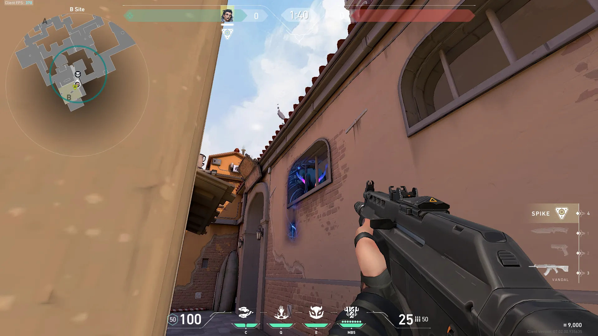 Fade Haunt on Ascent Defense Site B — step 3 of 4: Aim — line up the shot