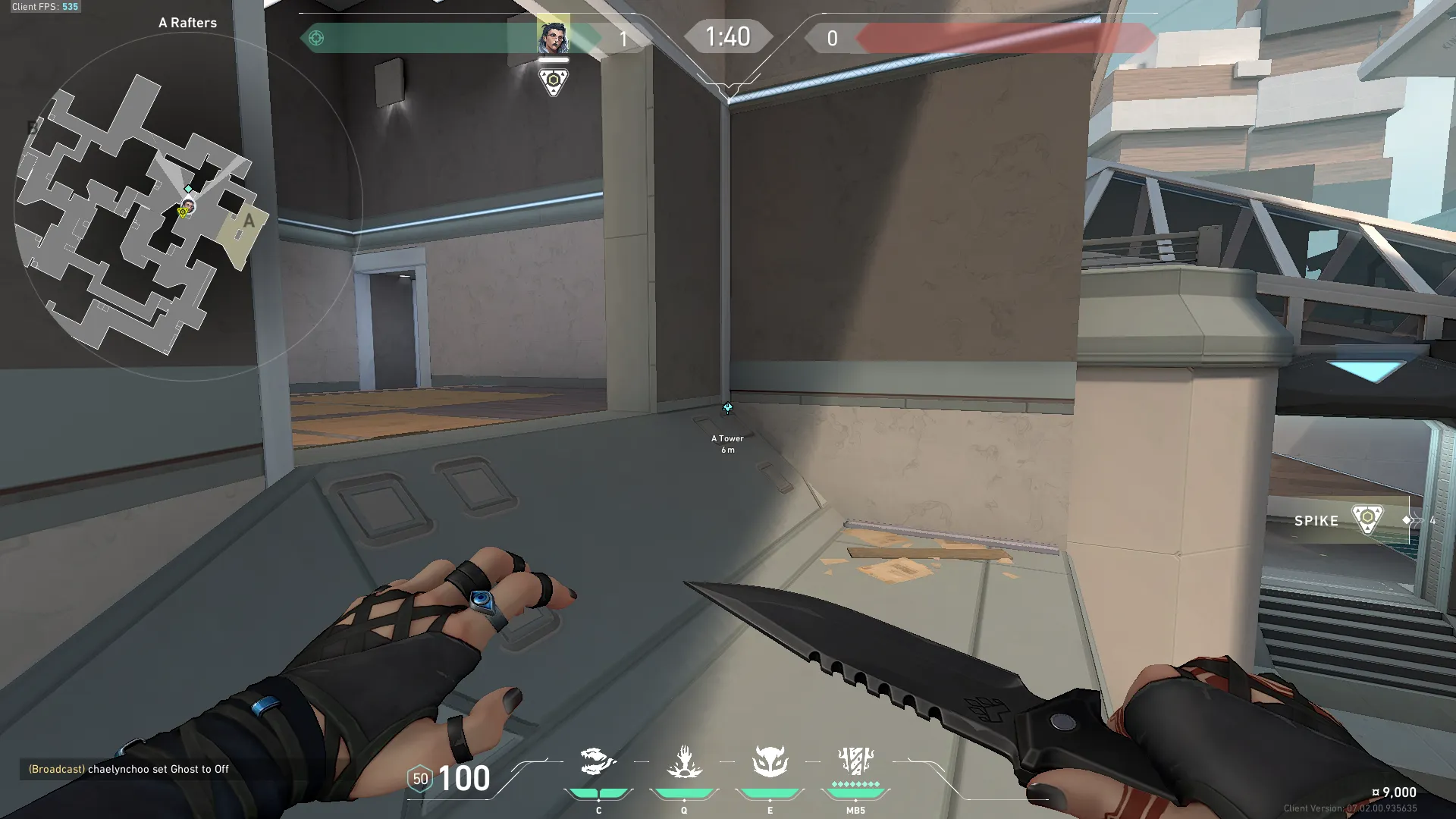 Fade Haunt on Split Defense Site A — step 1 of 4: Position — where to stand