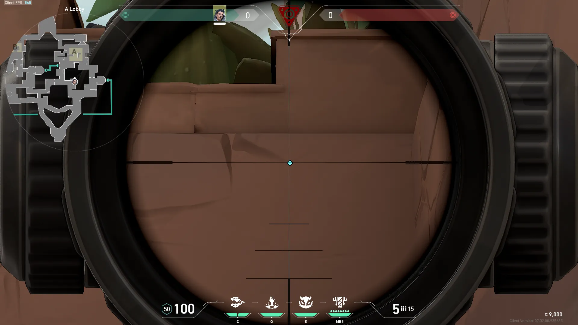 Fade Haunt on Bind Attack Site A — step 2 of 6: Aim — line up the shot