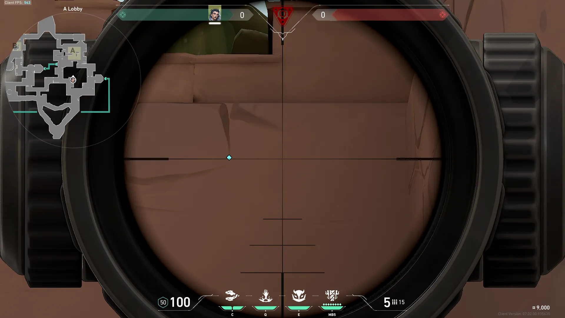 Fade Haunt on Bind Attack Site A — step 3 of 6: Aim — line up the shot