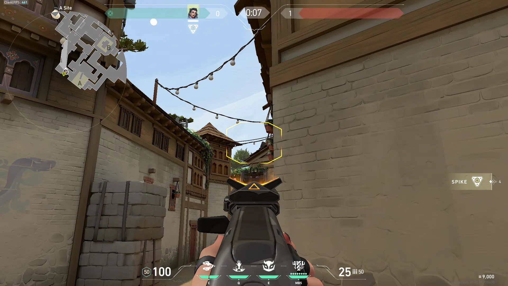 Fade Haunt on Haven Attack Site A — step 2 of 4: Aim — line up the shot