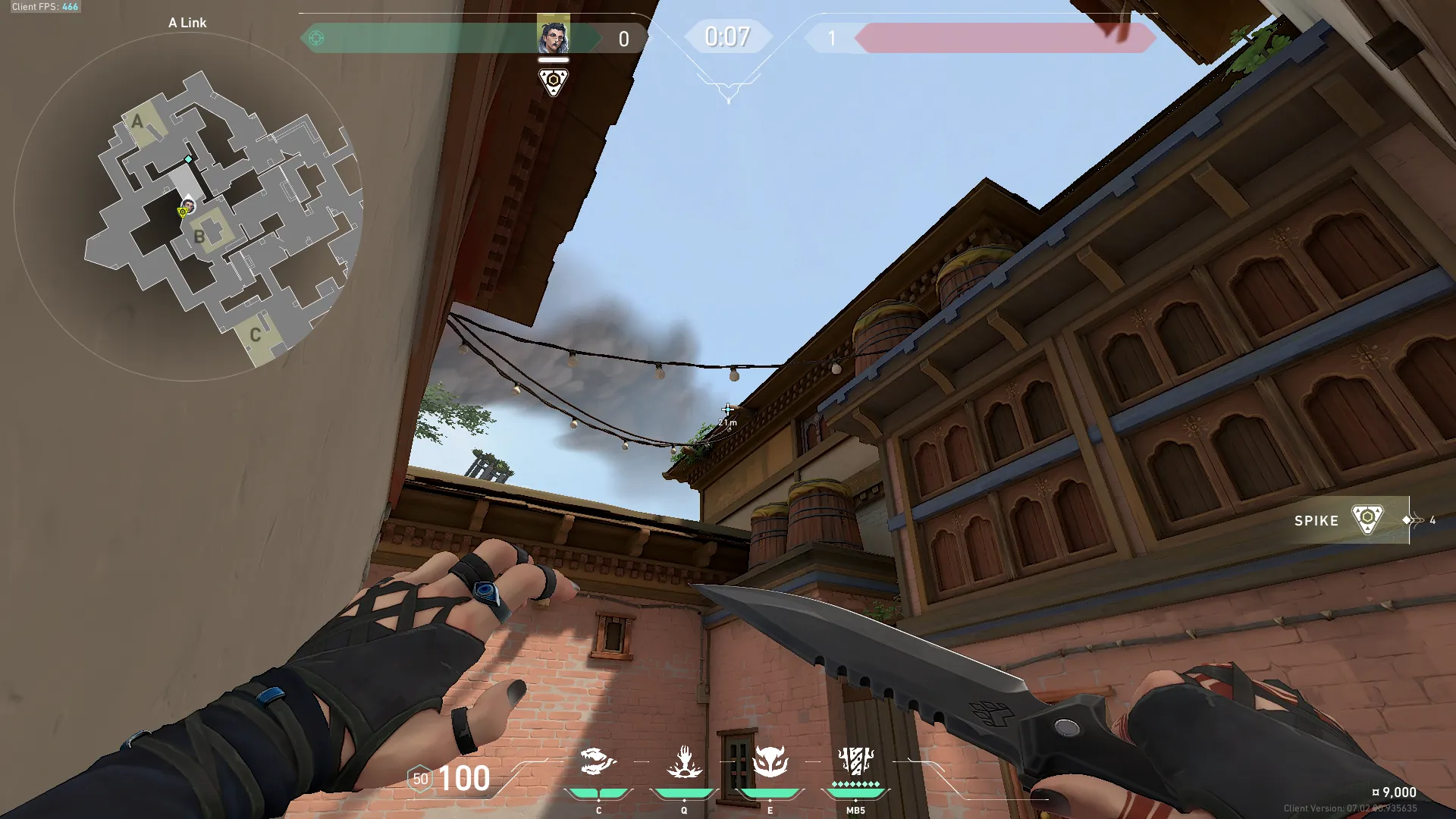 Fade Haunt on Haven Defense Site A — step 2 of 3: Aim — line up the shot