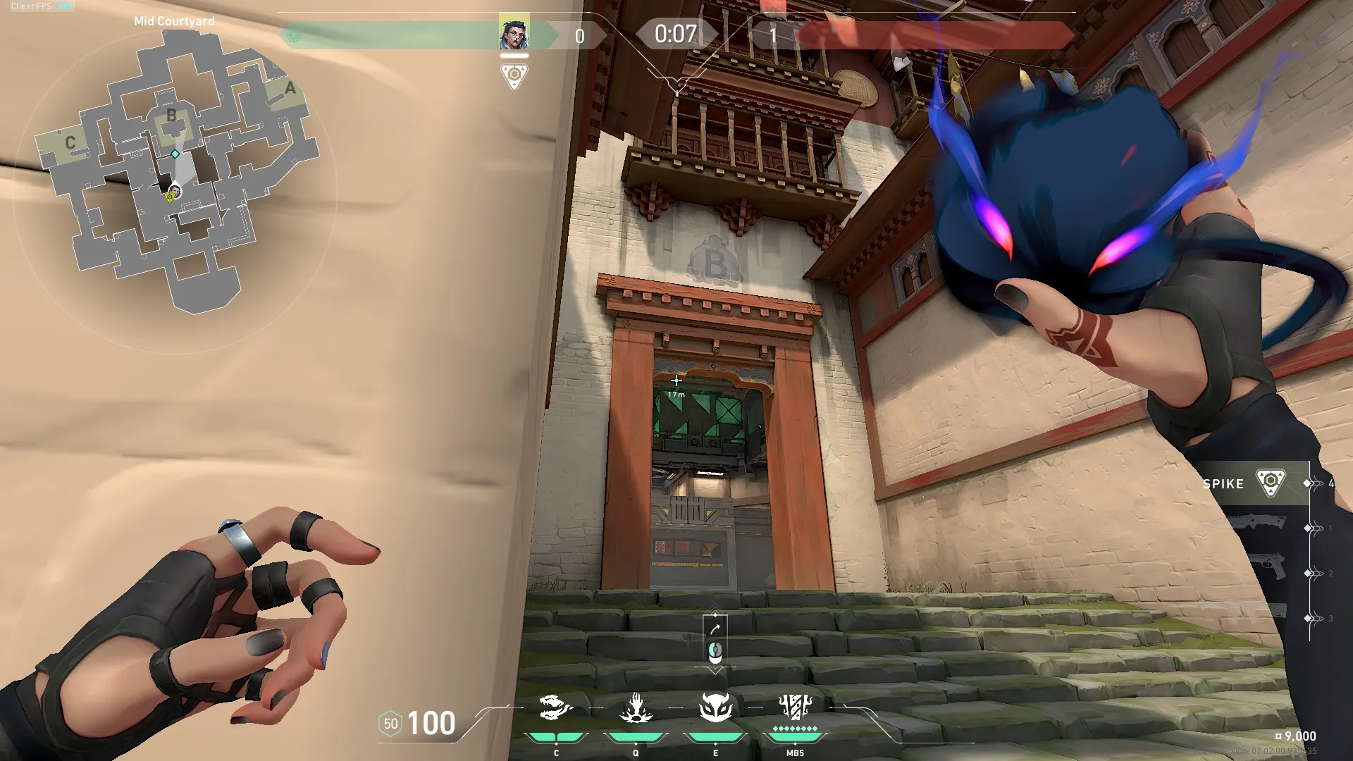 Fade Haunt on Haven Attack Site B — step 2 of 3: Aim — line up the shot