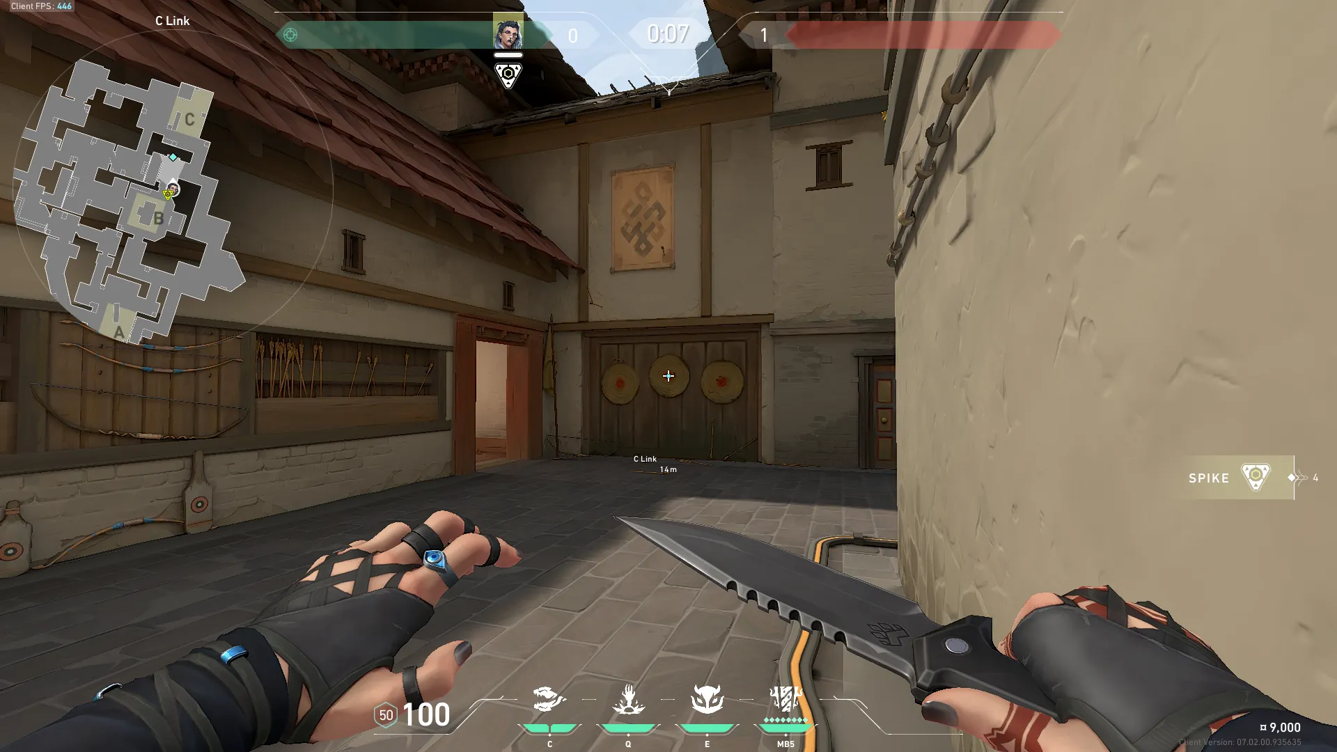 Fade Haunt on Haven Defense Site C — step 2 of 4: Aim — line up the shot