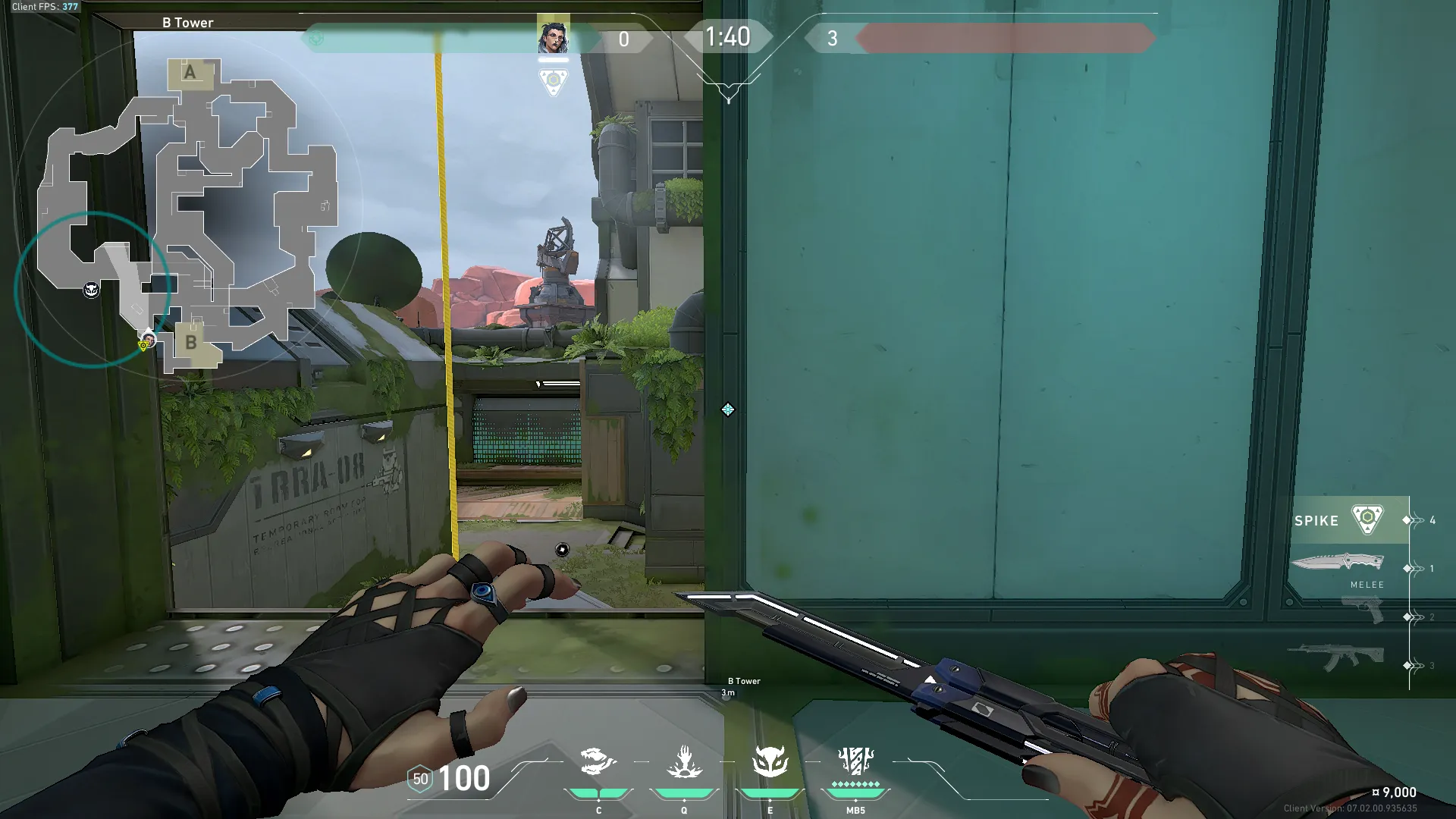 Fade Haunt on Fracture Defense Site B — step 1 of 3: Position — where to stand