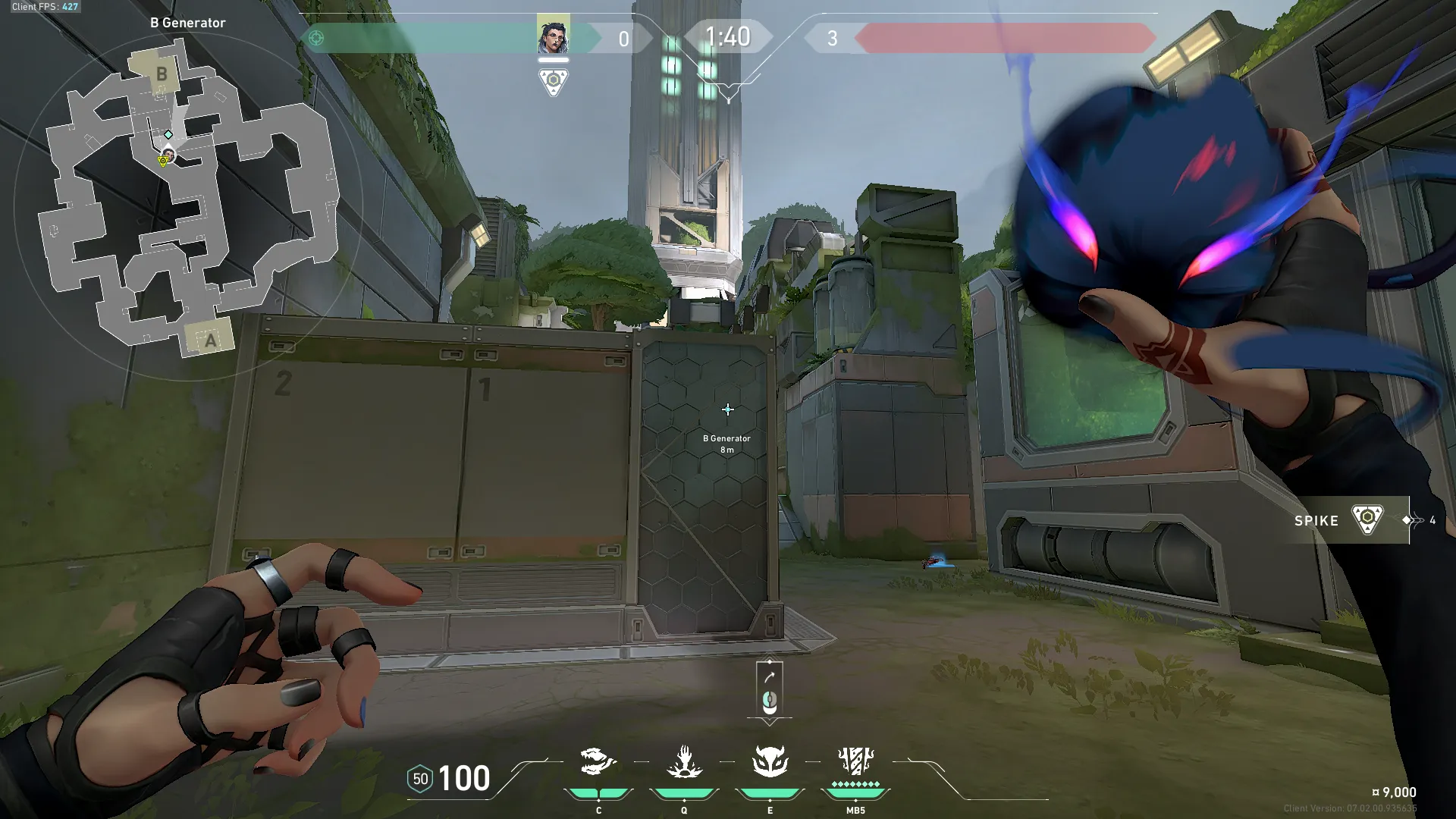 Fade Haunt on Fracture Defense Site B — step 2 of 4: Aim — line up the shot