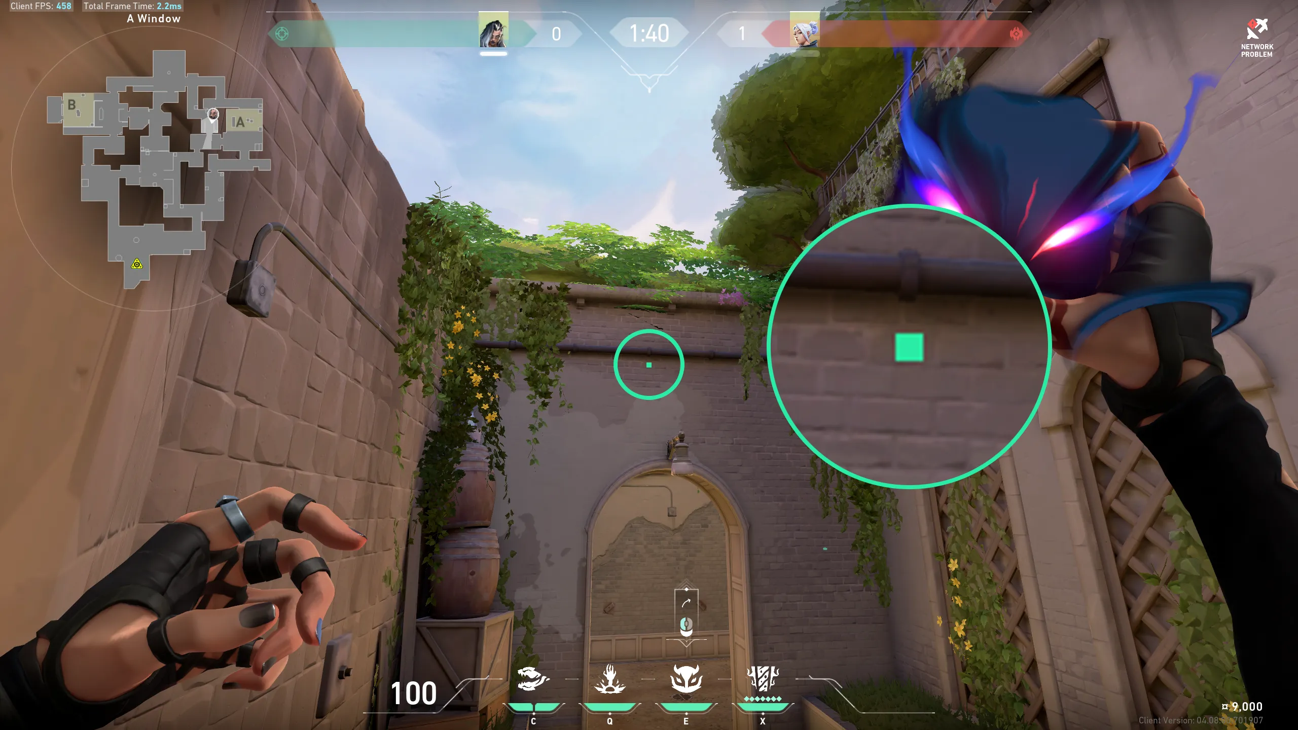 Fade Haunt on Ascent Defense Site A — step 2 of 3: Aim — line up the shot