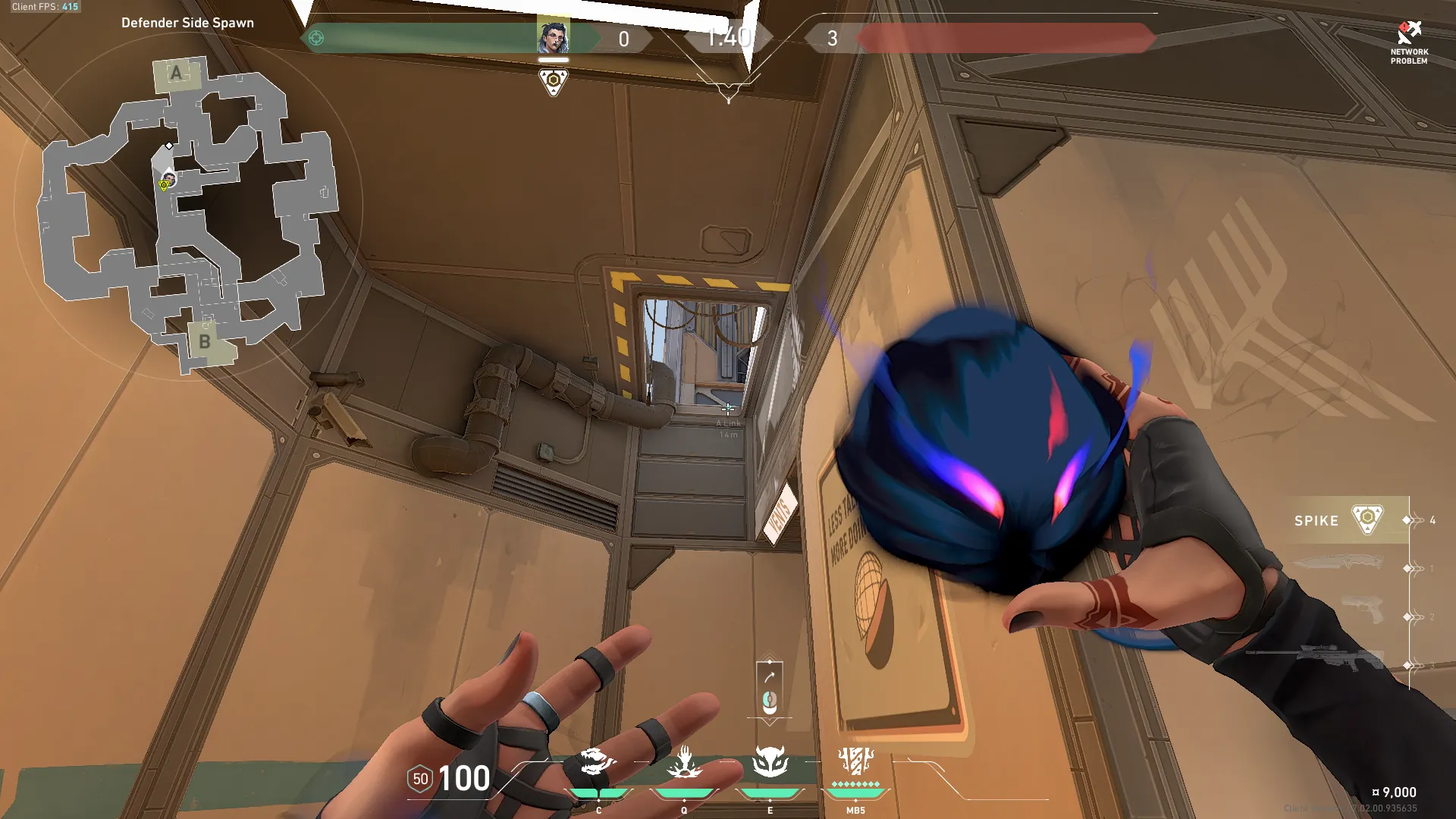 Fade Haunt on Fracture Defense Site A — step 6 of 8: Aim — line up the shot
