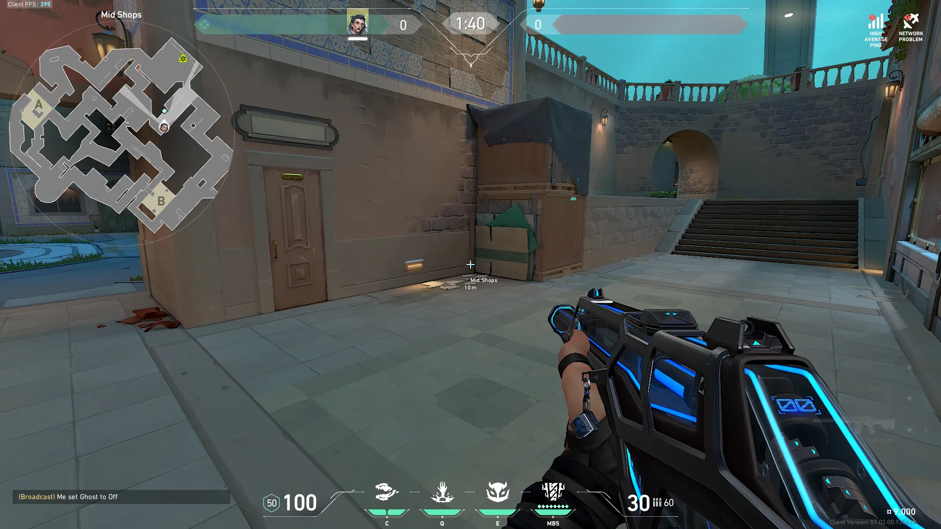 Fade Haunt on Pearl Attack Site B — step 1 of 3: Position — where to stand