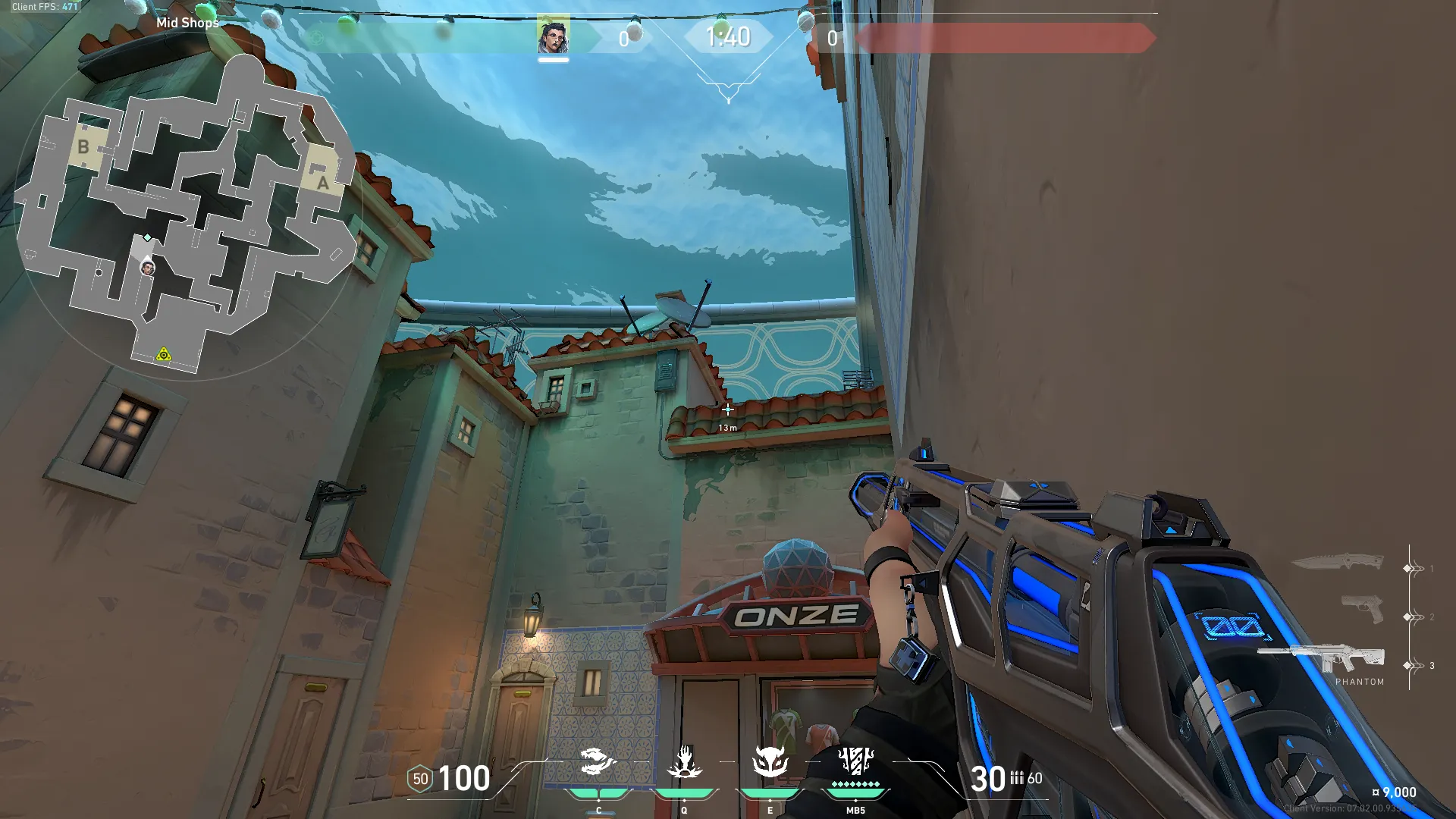 Fade Haunt on Pearl Attack Site B — step 2 of 3: Aim — line up the shot