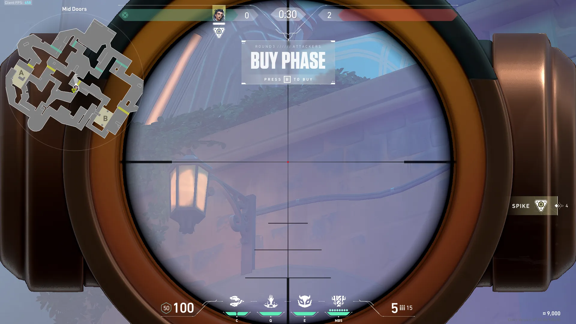 Fade Haunt on Pearl Defense Mid — step 2 of 4: Aim — line up the shot