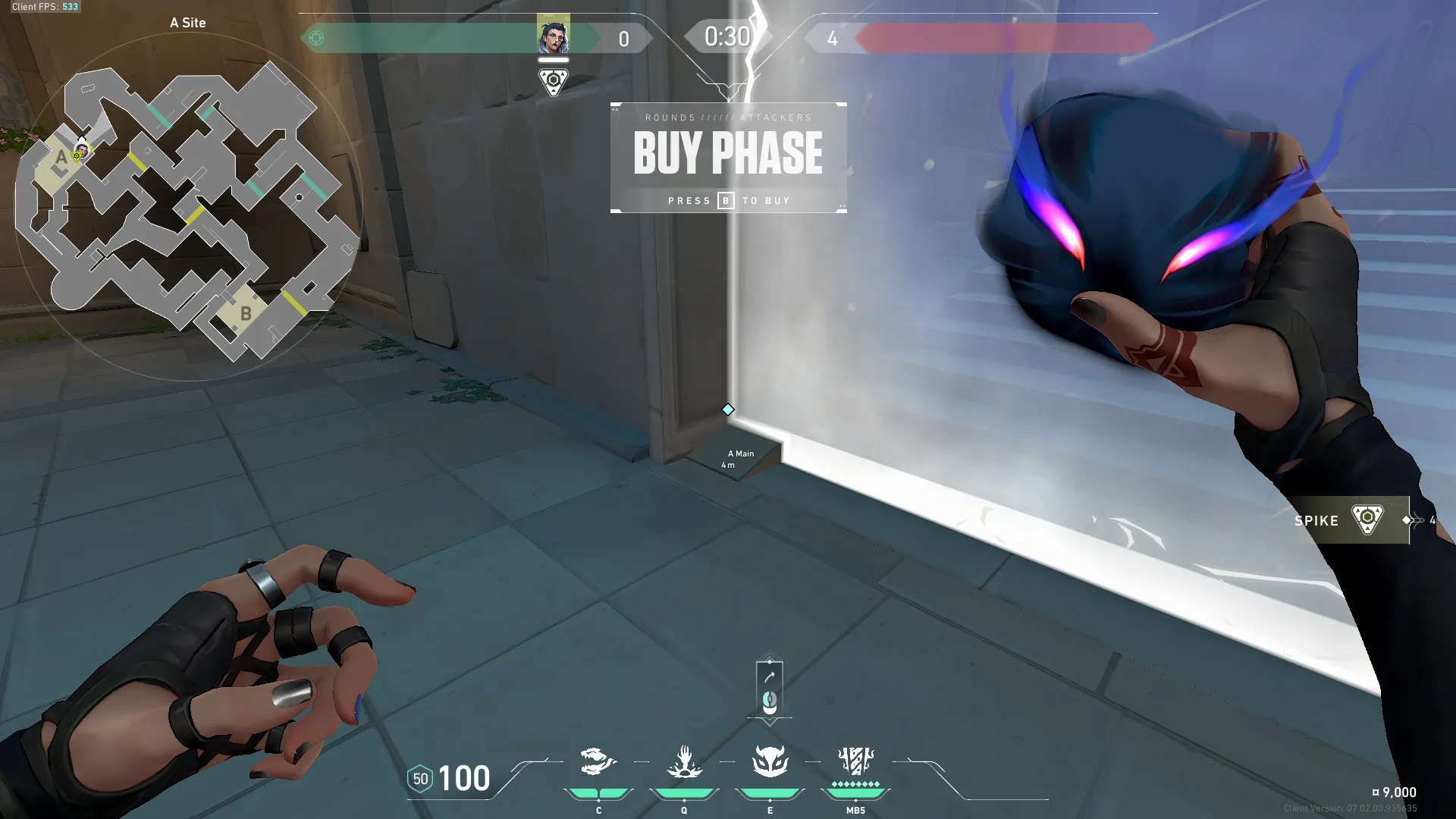 Fade Haunt on Pearl Attack Site A — step 1 of 3: Position — where to stand