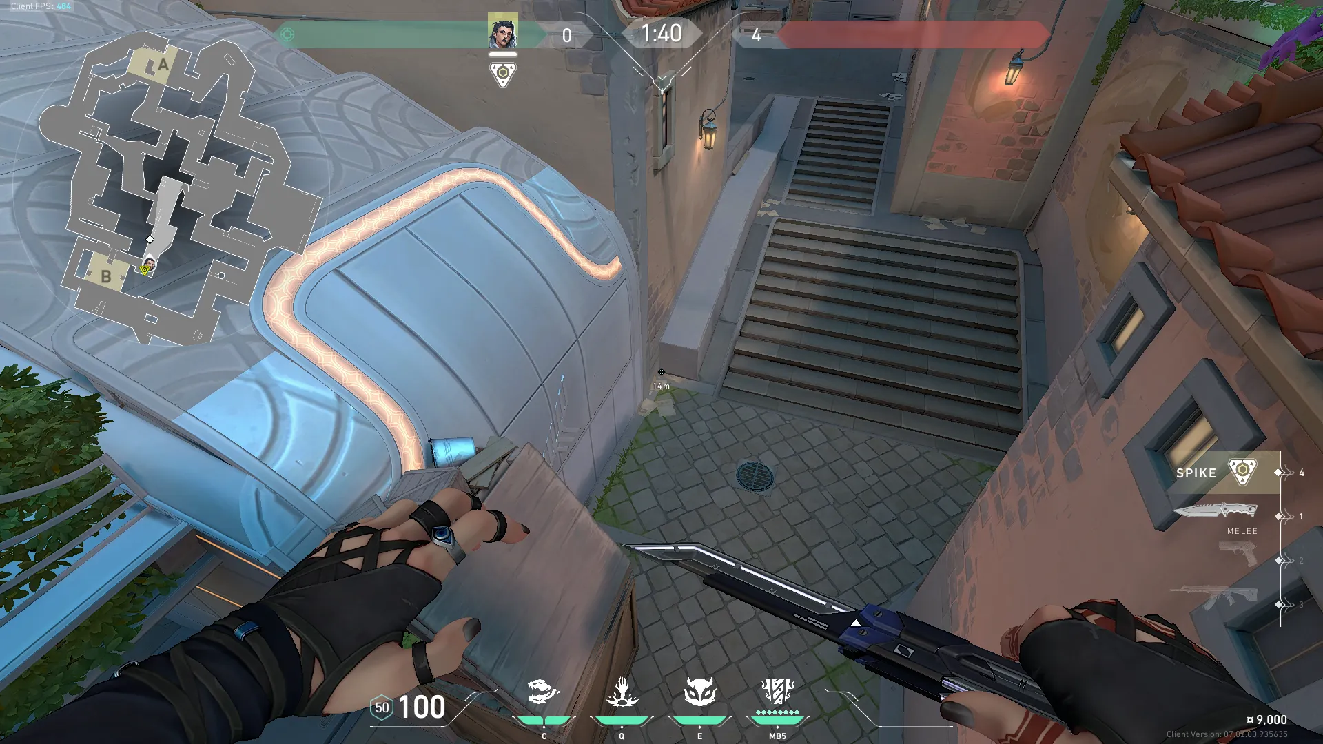 Fade Haunt on Pearl Defense Site B — step 1 of 3: Position — where to stand