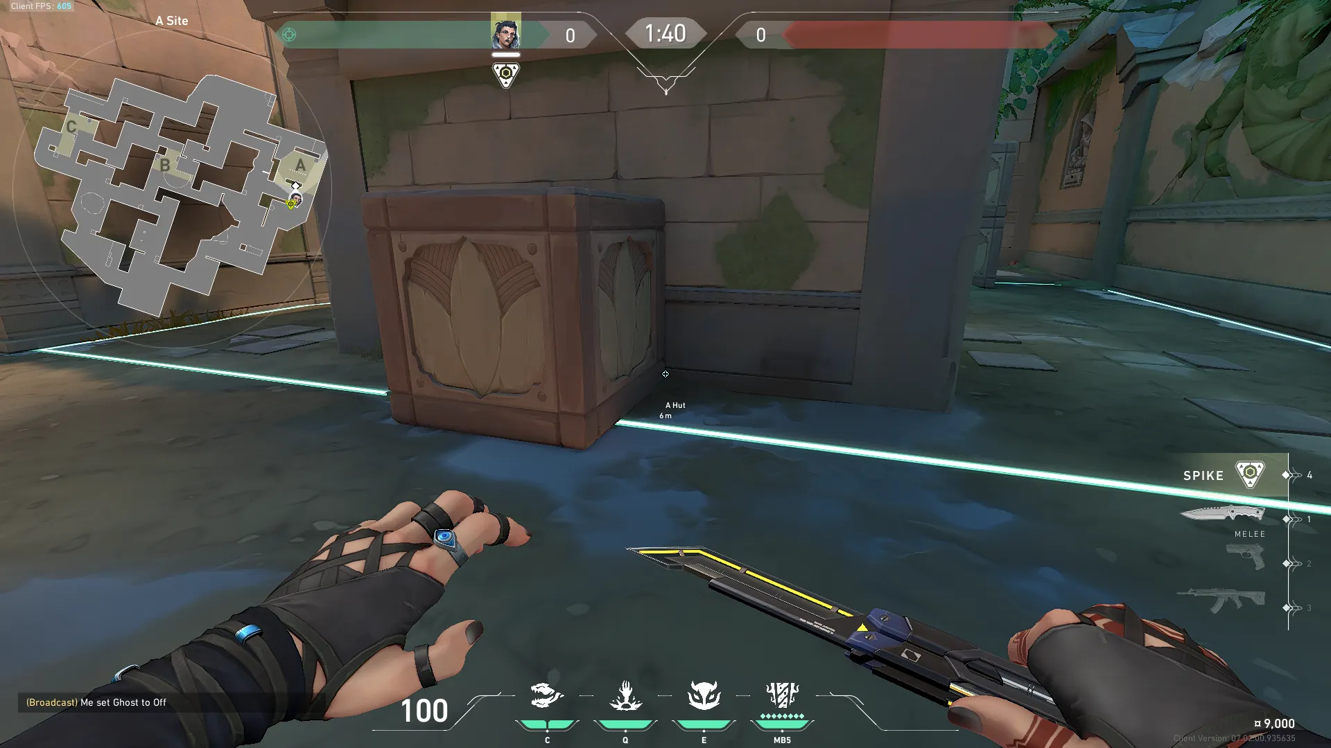 Fade Haunt on Lotus Defense Site A — step 1 of 4: Position — where to stand