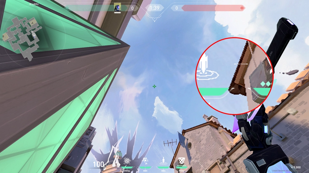KAY/O Zero_Point on Ascent Attack Site A — step 2 of 3: Aim — line up the shot