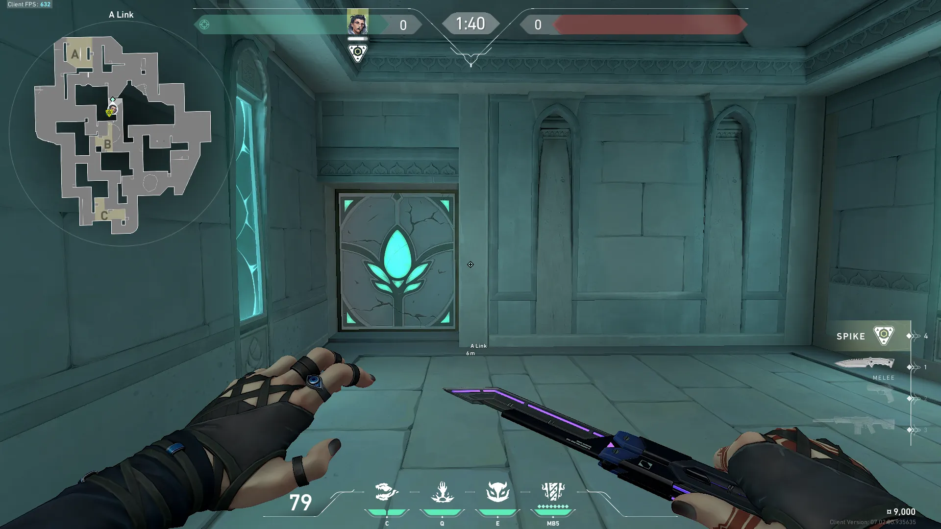 Fade Haunt on Lotus Defense Site B — step 1 of 3: Position — where to stand