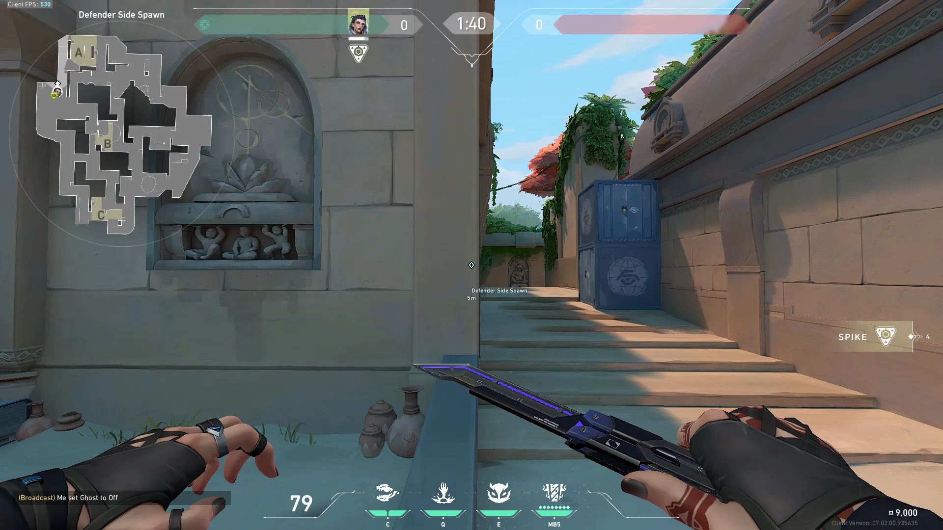 Fade Haunt on Lotus Defense Site A — step 1 of 4: Position — where to stand
