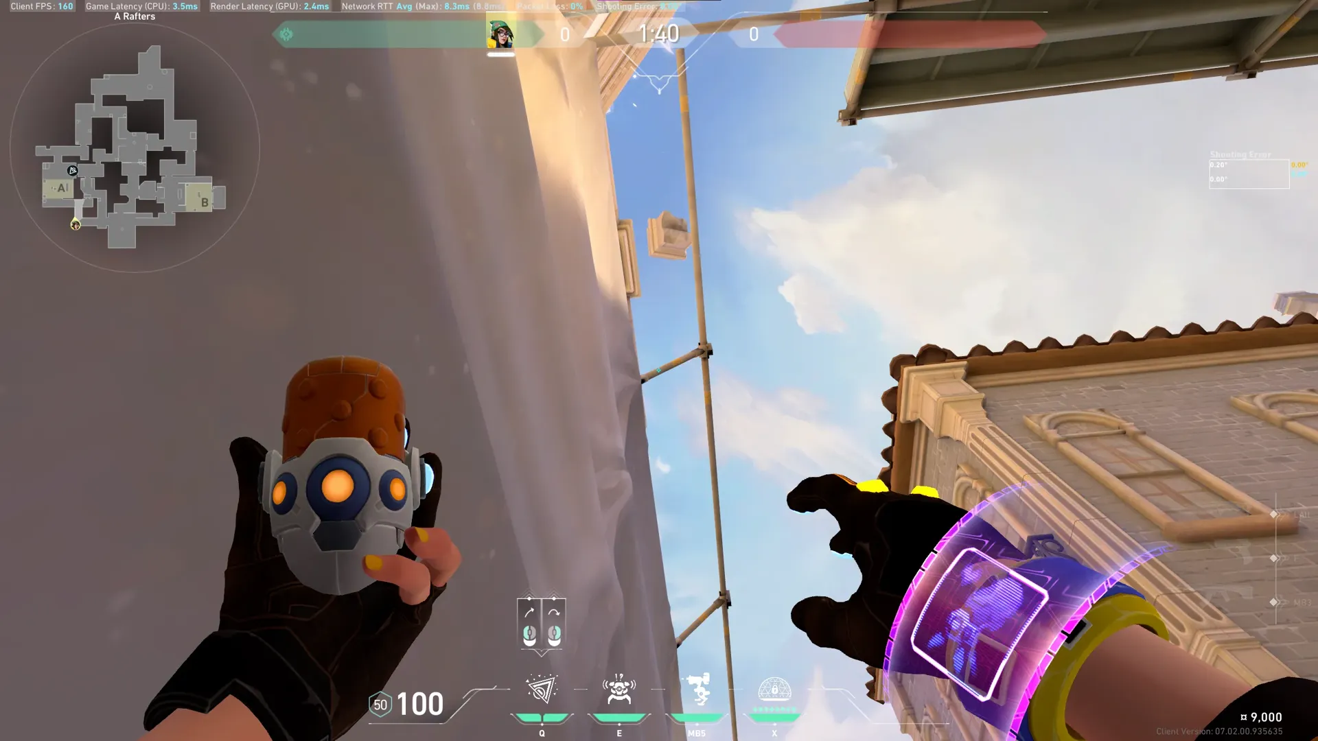 Killjoy Nanoswarm on Ascent Defense Site A — step 1 of 2: Position — where to stand