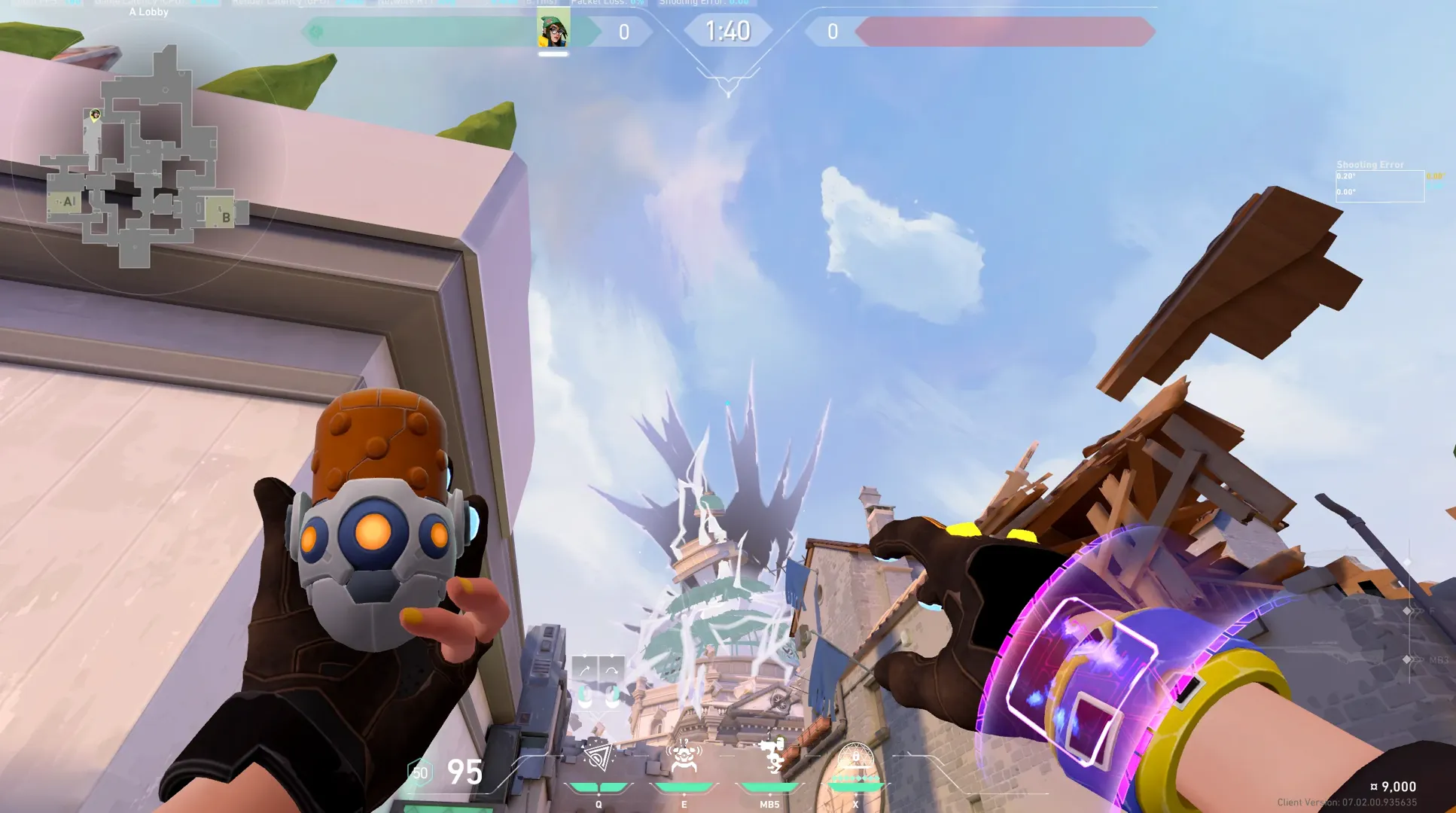 Killjoy Nanoswarm on Ascent Attack Site A — step 2 of 3: Aim — line up the shot
