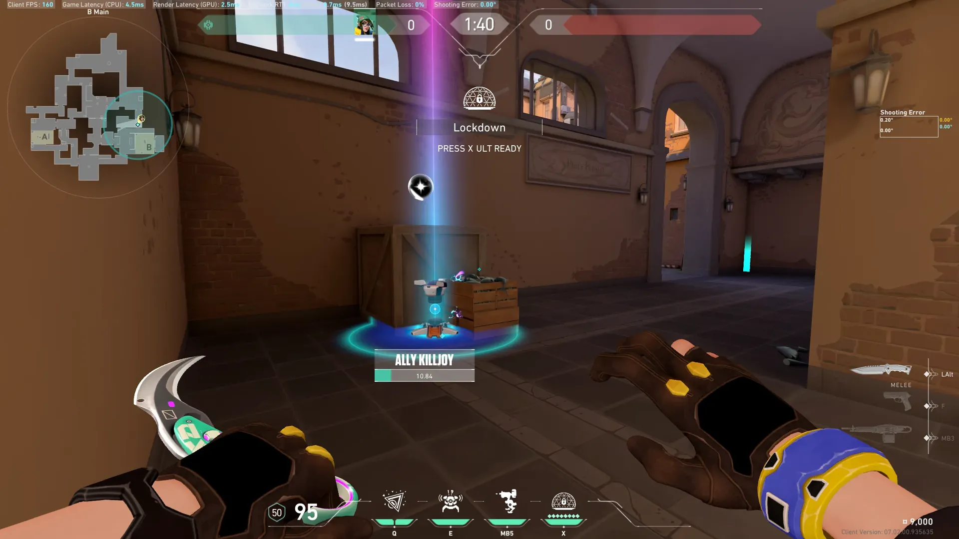 Killjoy Nanoswarm on Ascent Attack Site B — step 1 of 6: Position — where to stand