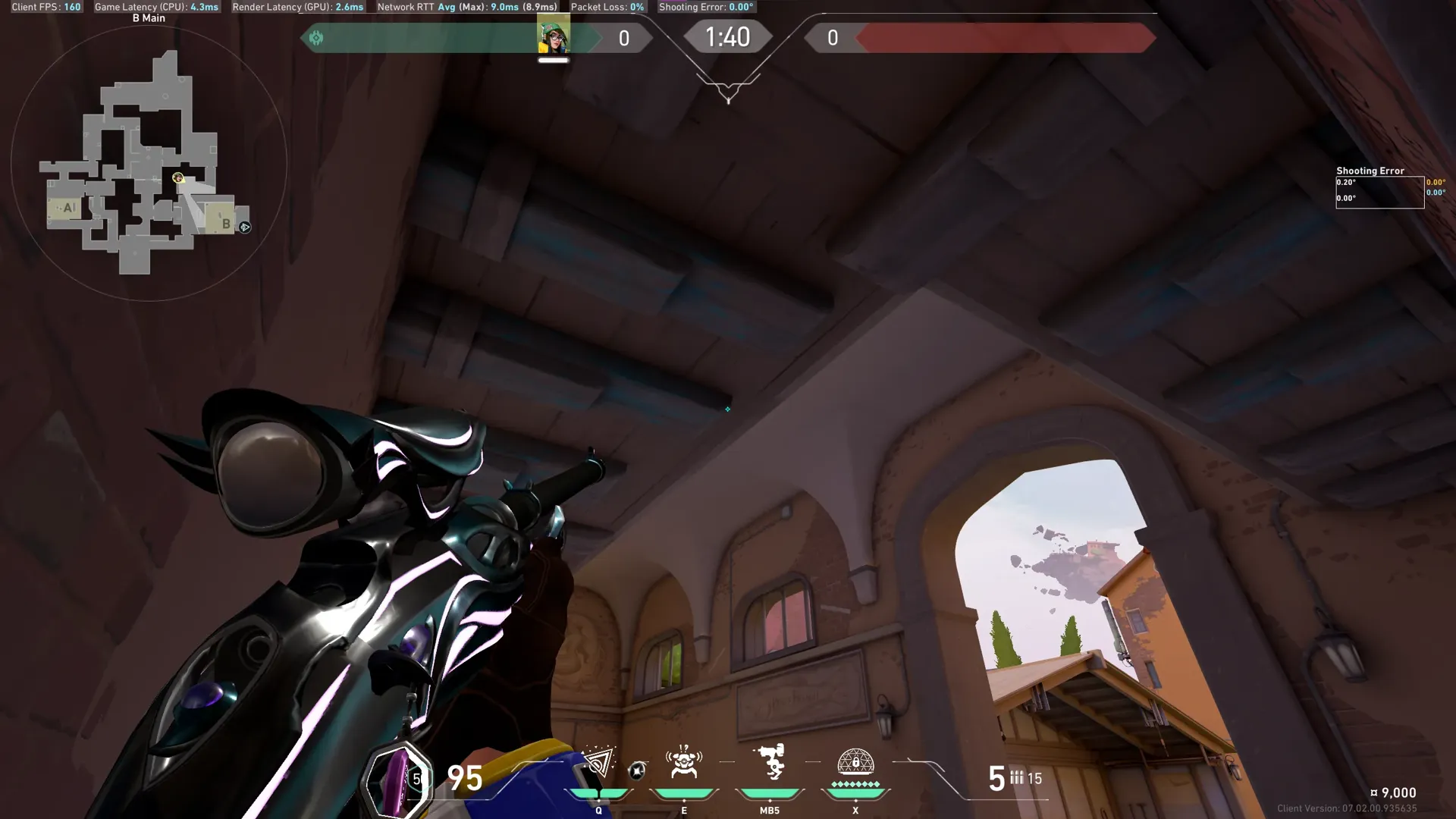Killjoy Nanoswarm on Ascent Attack Site B — step 3 of 6: Aim — line up the shot