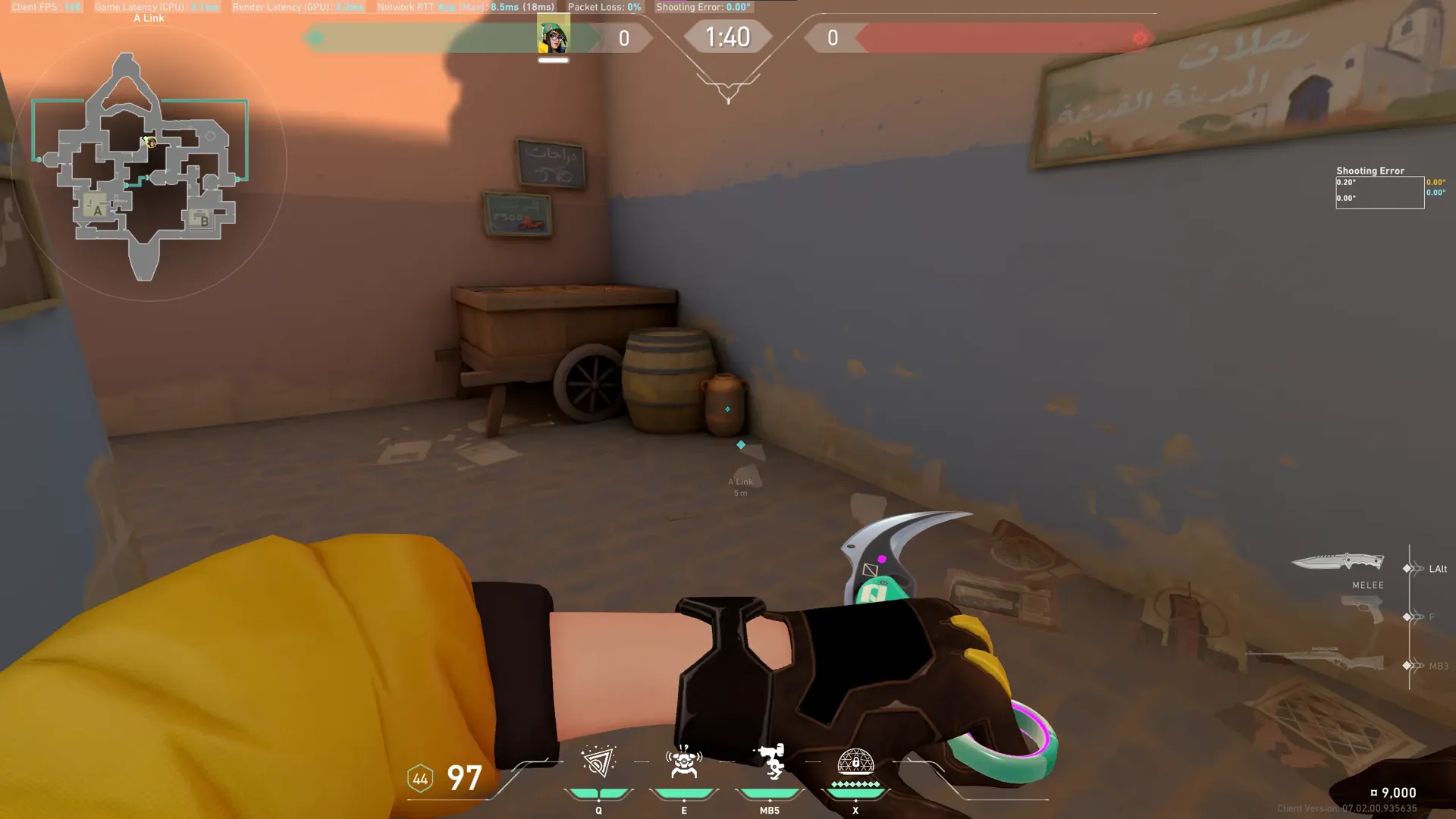 Killjoy Nanoswarm on Bind Attack Site A — step 1 of 4: Position — where to stand