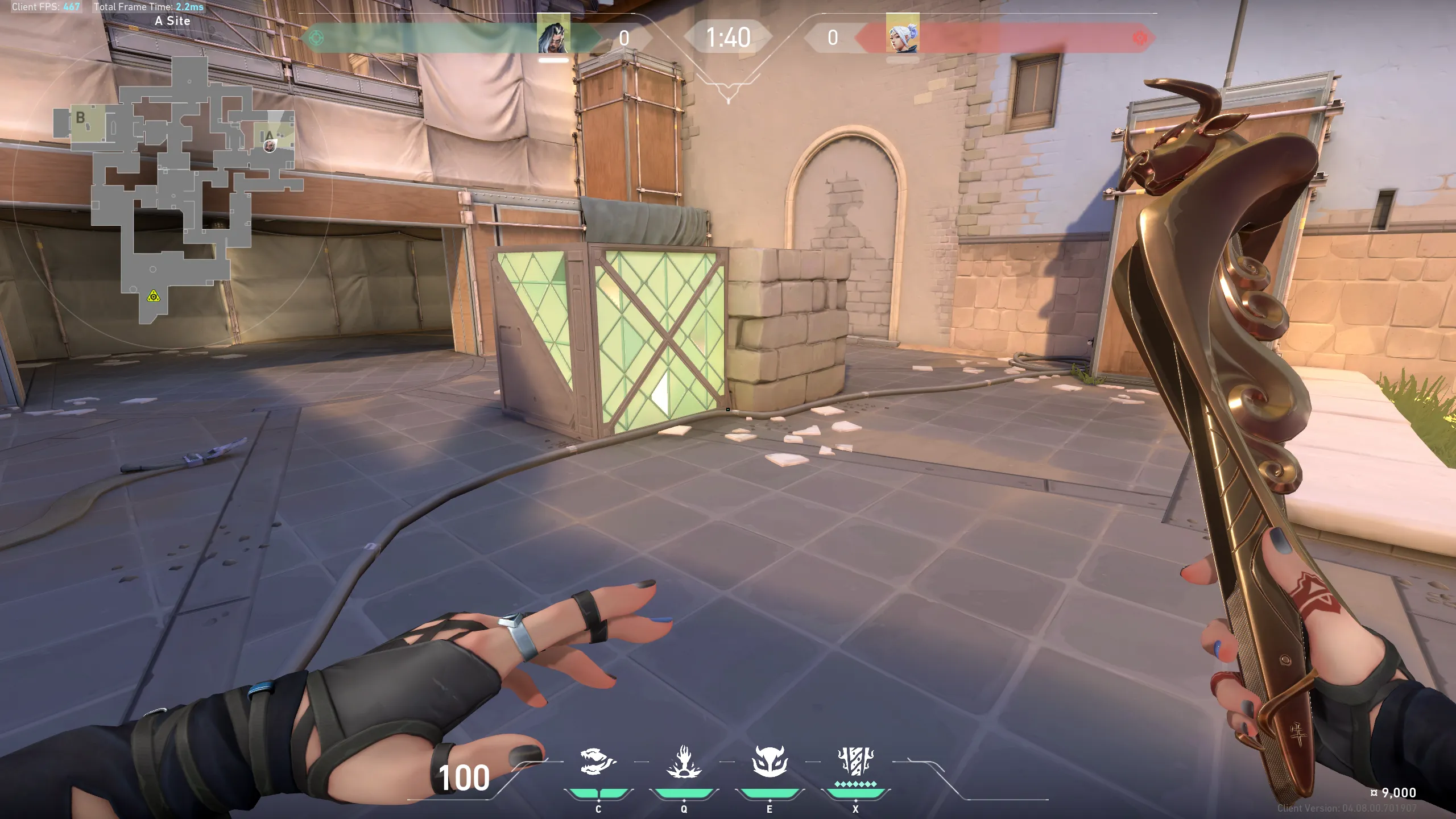Fade Haunt on Ascent Defense Site A — step 1 of 3: Position — where to stand
