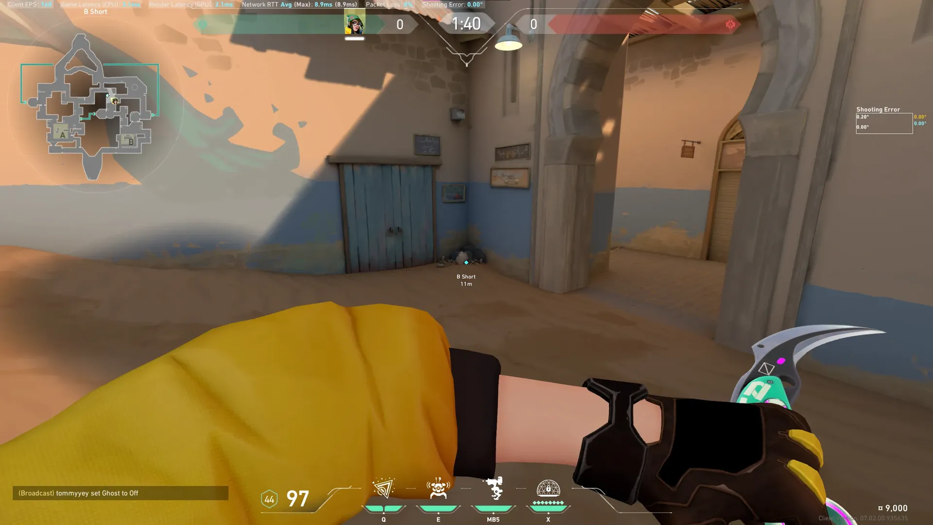 Killjoy Nanoswarm on Bind Attack Site B — step 1 of 4: Position — where to stand
