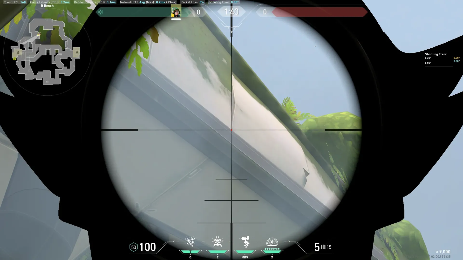 Killjoy Nanoswarm on Fracture Attack Site B — step 2 of 4: Aim — line up the shot