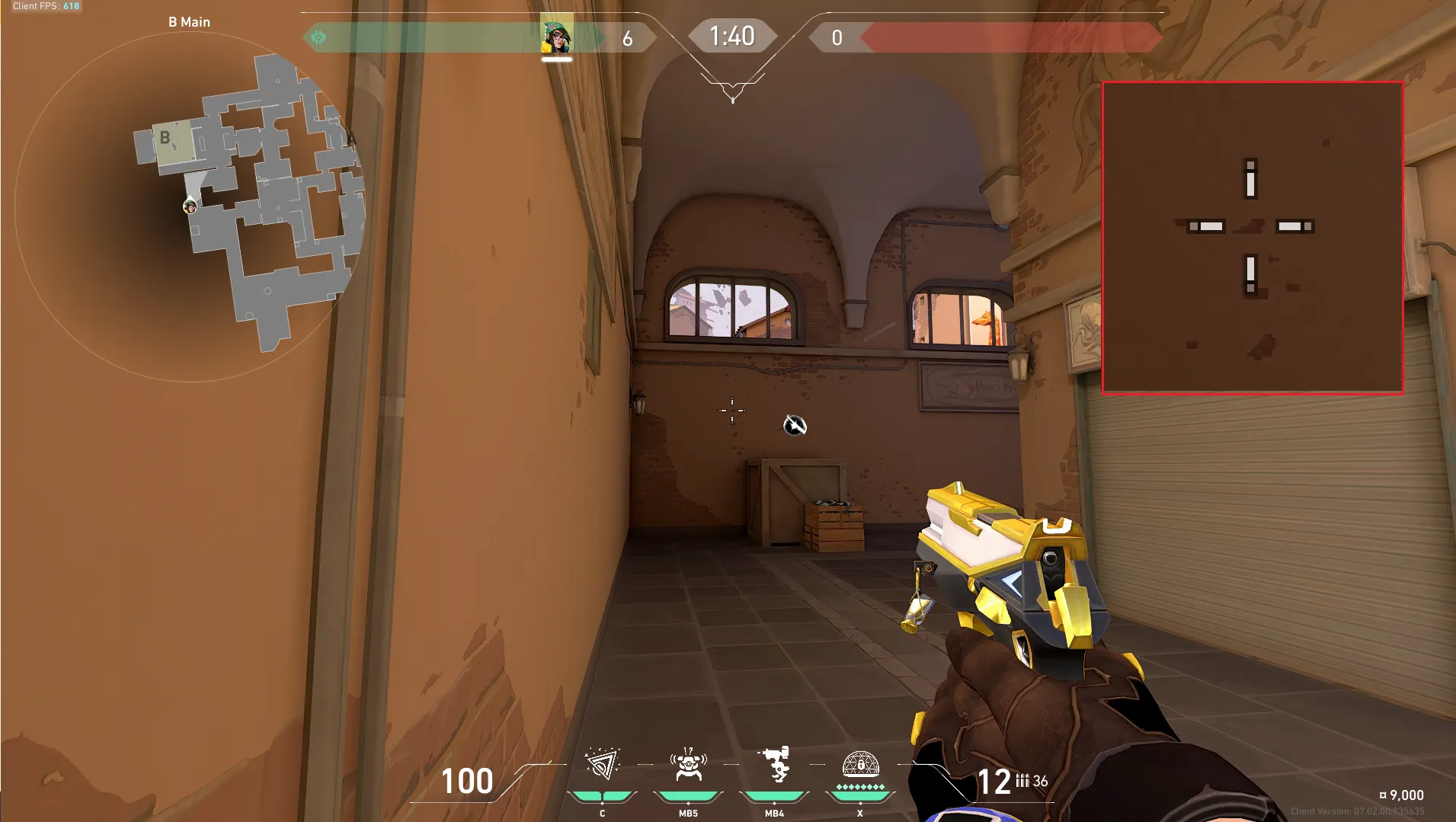 Killjoy Nanoswarm on Ascent Attack Site B — step 2 of 3: Aim — line up the shot