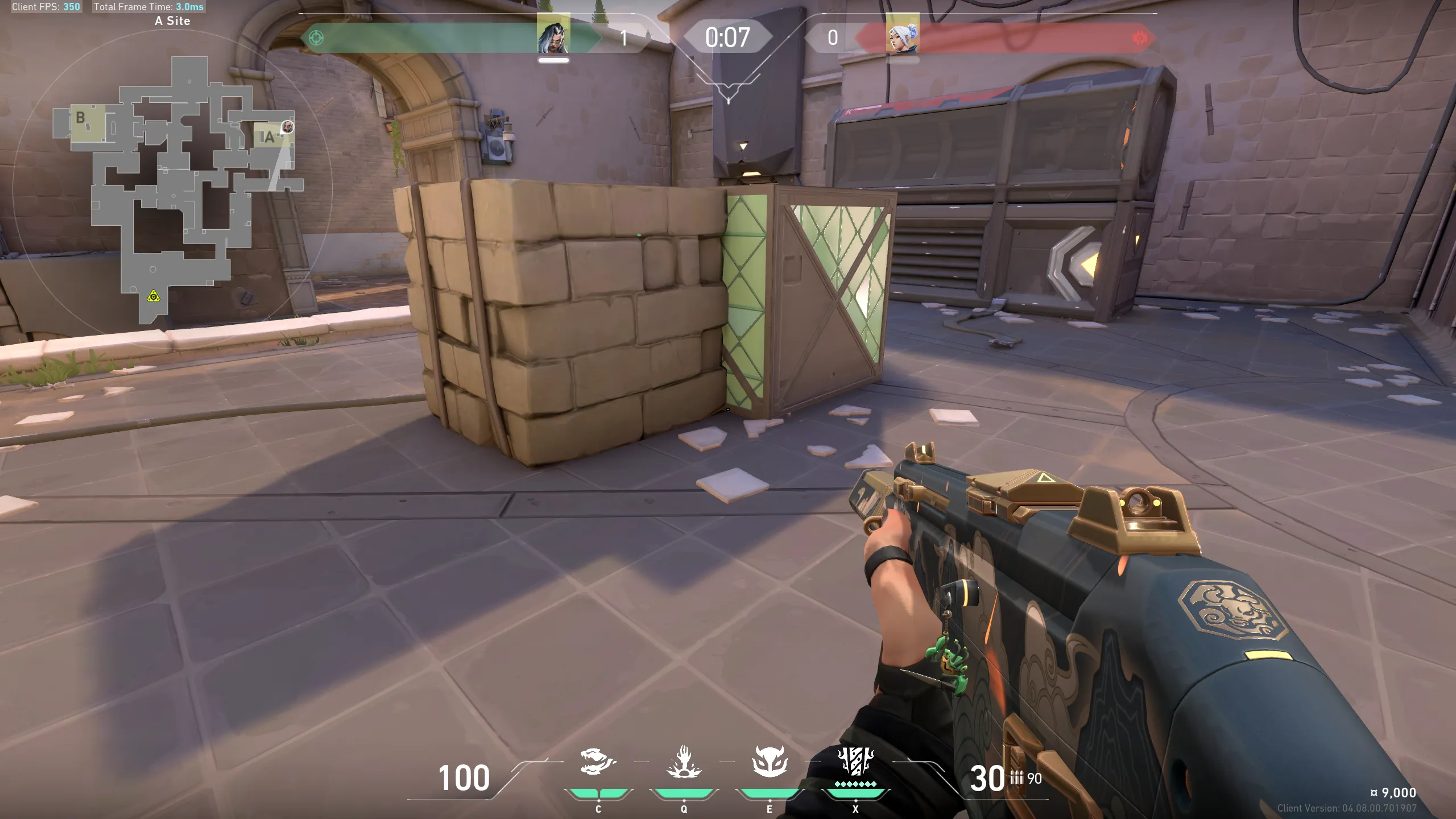 Fade Haunt on Ascent Defense Site A — step 1 of 3: Position — where to stand