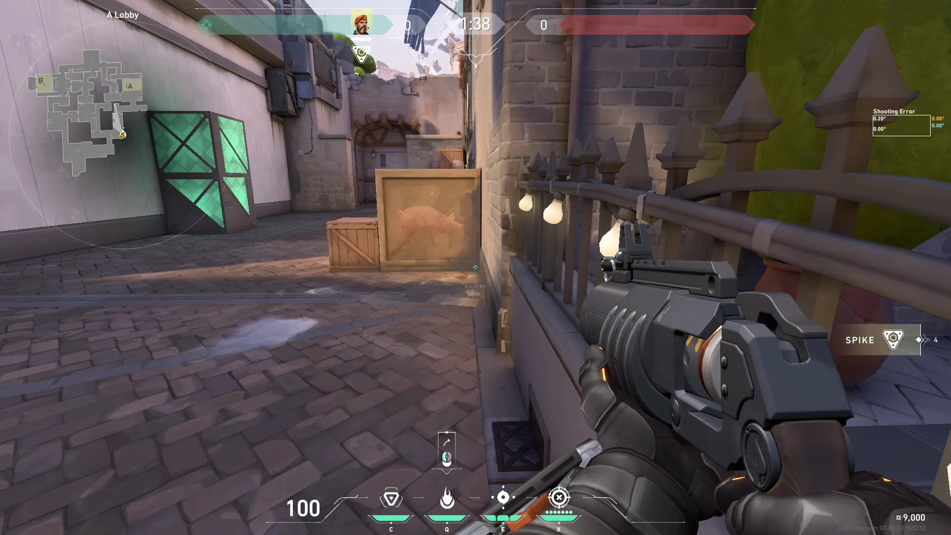 Brimstone Incendiary on Ascent Attack Site A — step 1 of 4: Position — where to stand
