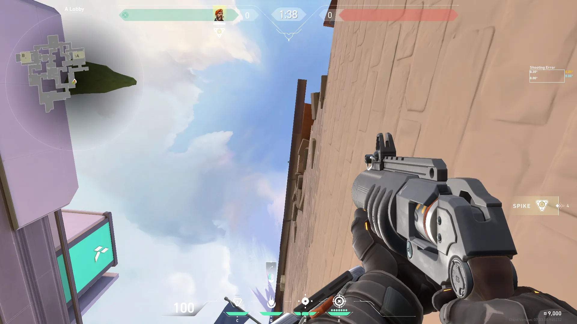 Brimstone Incendiary on Ascent Attack Site A — step 2 of 4: Aim — line up the shot