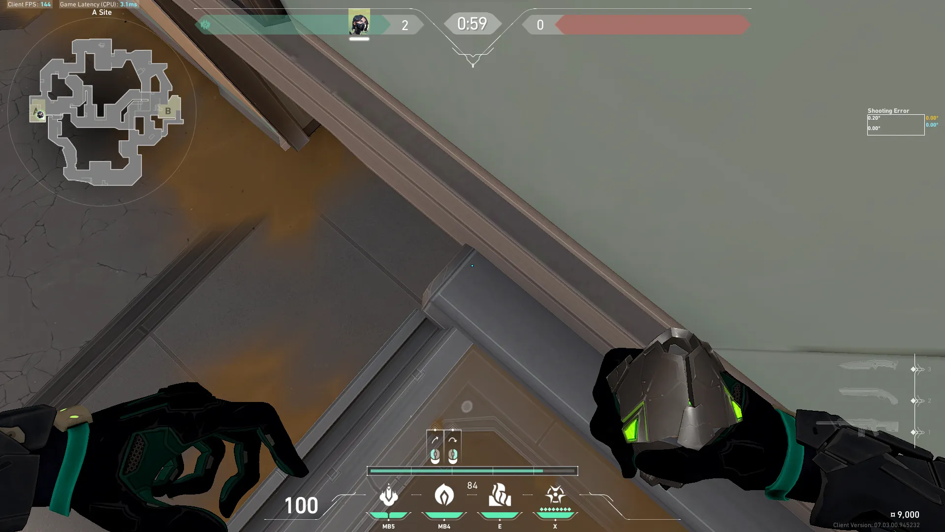 Viper Toxic Screen on Fracture Defense Site A — step 1 of 2: Position — where to stand