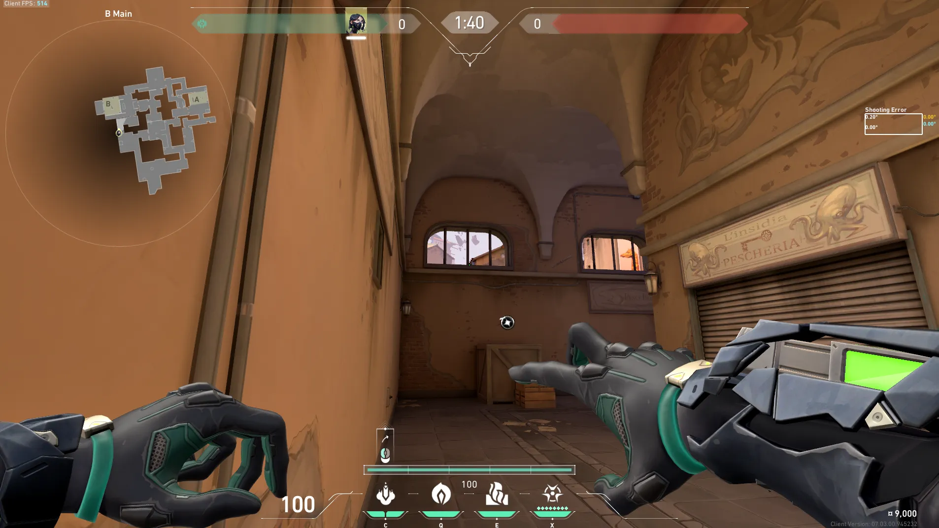 Viper Snake Bite on Ascent Attack Site B — step 2 of 3: Aim — line up the shot
