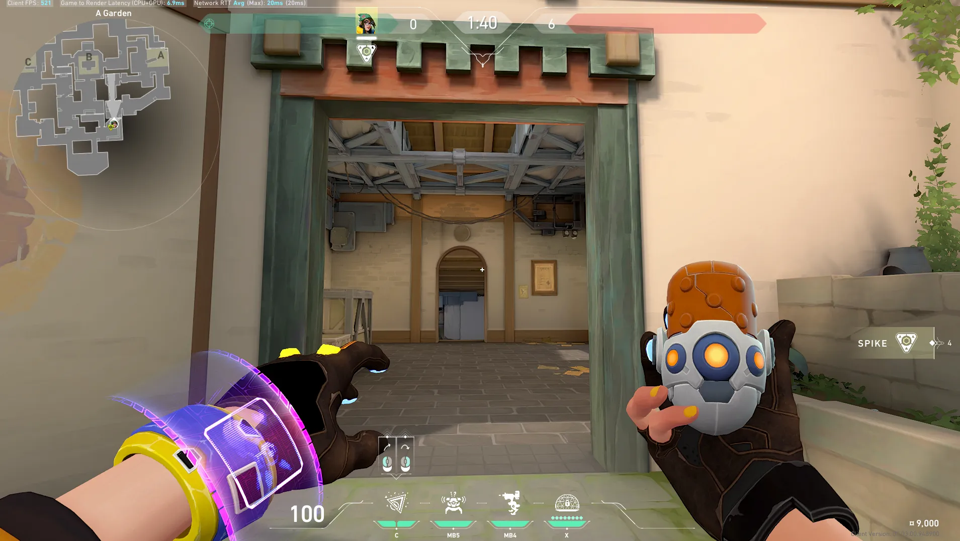 Killjoy Nanoswarm on Haven Attack Site A — step 2 of 3: Aim — line up the shot