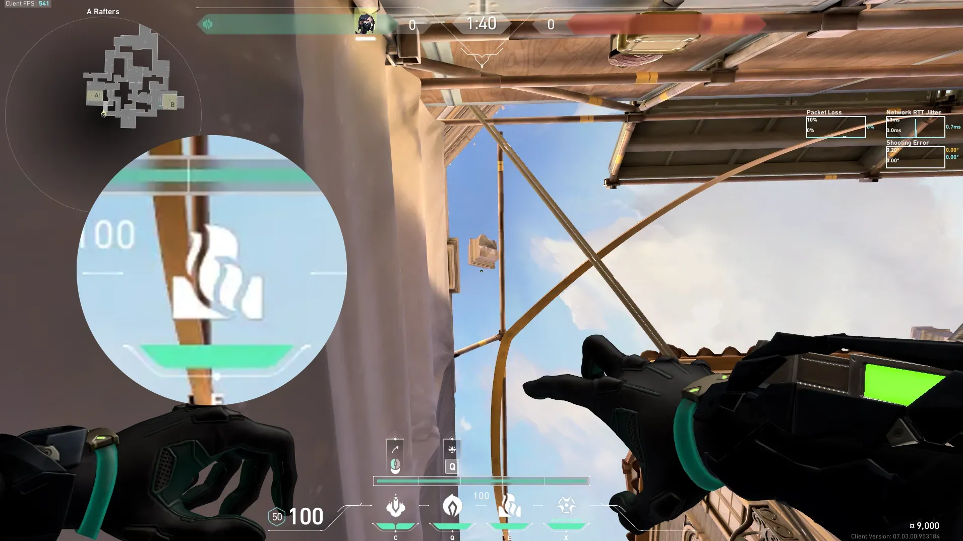 Viper Snake Bite on Ascent Defense Site A — step 2 of 3: Aim — line up the shot